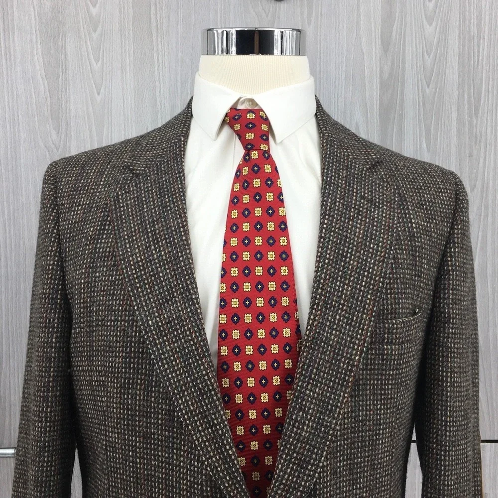 Stafford Men's 100% Wool Blazer 2 Button Sport Coat Size: 43R